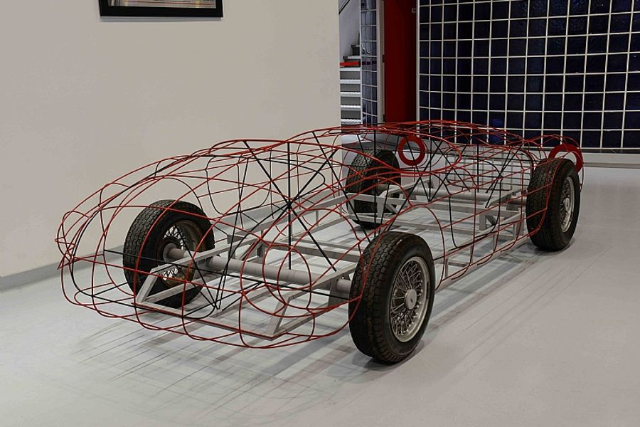 Ferrari 166MM Wireframe